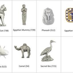 Egyptians Flip Up Alarm Clock Portable Quartz Movement Cat Pharaoh Eye Birthday Gift Ac - thumbnail 2