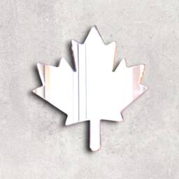 Canadian Maple Leaf Acrylic Mirror Wall Art - Personalized Engraving - thumbnail 2