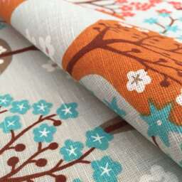 Pillow Cover Linen Blue Orange Brown Abstract Trees Flowers Herbs Botanical Decorative Pillow For Throw Pillows Floor Cushion Accent Pillows - thumbnail 2