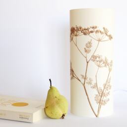 Botanical Paper Lamp, Flower Bedside Table Desk Sakura Lights, Japanese Floral Lampshade, Nature Hygge Cottage - thumbnail 3