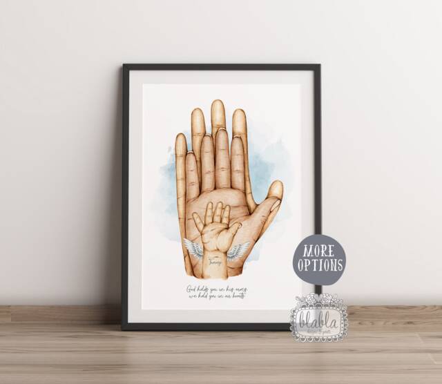 Angel Baby Loss Keepsake Print Family Memorial Art - image 1