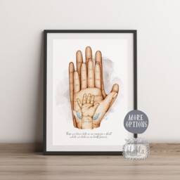 Angel Baby Loss Keepsake Print Family Memorial Art - thumbnail 2