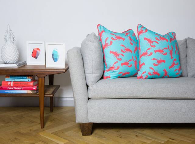 Lobster Pattern Cushion - image 1