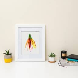 Carrots Art Print - Watercolor Illustration Kitchen Decor Wall Food - thumbnail 2
