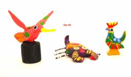 Set Of 3 Different Small Alebrijes