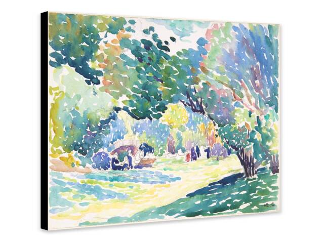 Landscape By Henri-Edmond Cross - 1904 - Wrapped Framed Canvas Rolled Photo/Poster Print - image 1