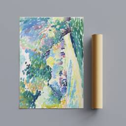 Landscape By Henri-Edmond Cross - 1904 - Wrapped Framed Canvas Rolled Photo/Poster Print - thumbnail 3