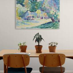 Landscape By Henri-Edmond Cross - 1904 - Wrapped Framed Canvas Rolled Photo/Poster Print - thumbnail 2