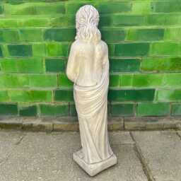 Concrete Lady Statue Stone Draped Woman Figurine Classic Garden Sculpture Elegant Cement Decor Outdoor Yard Ornament Timeless Art Gift - thumbnail 3
