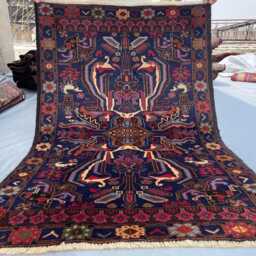 2x4 Afghan Wool Rug - Hand-Knotted Tribal Accent With Red & Green Geometric Design, Veg Dyed, Ideal For Living Room, Bedroom, Kids Room - thumbnail 2