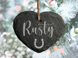 Personalised Christmas Decoration, Horse Hanging Tree Gift - thumbnail 1