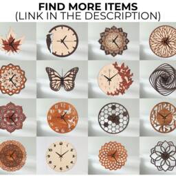 Geometric Wall Clock, Clock Minimalist, Modern Wood, Circle Wood Clock, Unique - thumbnail 4