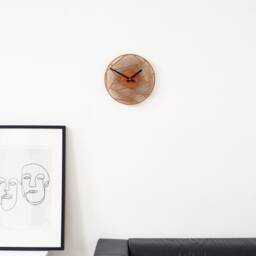 Geometric Wall Clock, Clock Minimalist, Modern Wood, Circle Wood Clock, Unique - thumbnail 2