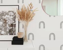Arch Wall Decals - Modern Stickers, Boho Nursery Decor, Kids Room Art, Scandinavian Home Decor - thumbnail 1