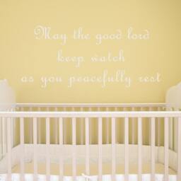 Nursery Vinyl Decal Wall Quotes As You Peacefully Rest Words Phrase - 053 - thumbnail 1