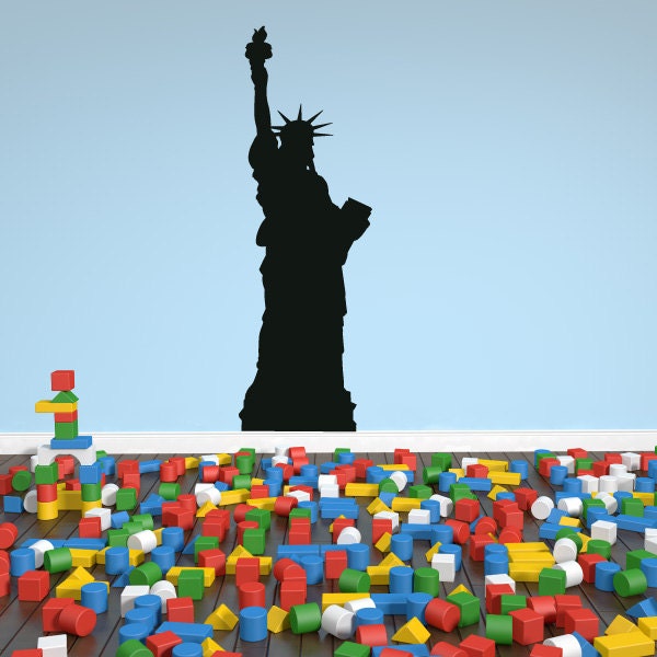 statue Of Liberty Building Wall Decal - Vinyl Car Id003 - image 1