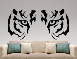 Tiger Wall Sticker Vinyl Decal Predator Wild Cats Decor Face Art Bedroom Waterproof Mural Poster 5Egrtk - thumbnail 1