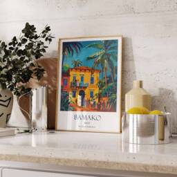 Bamako Poster, Mali Africa African Decor, Cultural Travel Print, Artwork, Art - thumbnail 3