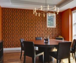 Wallpaper Stencil Iron Gate - Design For Diy Wall Decor - thumbnail 2