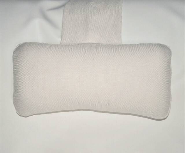 Ivory Cream Upholstery Fabric Hanging Armchair Sofa Headrest Bolster Cushion With Inner Pad - image 1