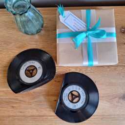 2-Tone Vinyl Record Bookends - Pair, Specials, Madness, Selecter, Beat, Bad Manners, Ska - Real Original 7 - thumbnail 2