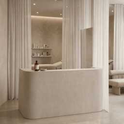 Microcement Open Top Reception Desk - thumbnail 2