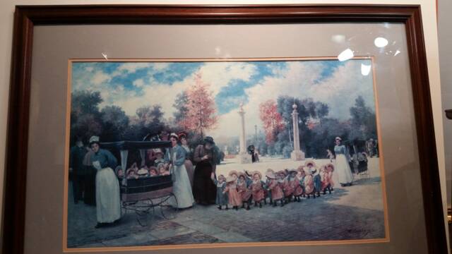 "Timoleon Marie Lobrichonprint ""Promenade Des Enfants" - image 1