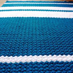 Textured Crochet Baby Blanket Pattern, Easy Beginner PDF, Modern Striped Afghan, Diy Shower Gift, Chunky Stitch - thumbnail 2