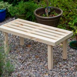 Wooden Garden Bench 900mm - Joiner Made Outdoor - thumbnail 2