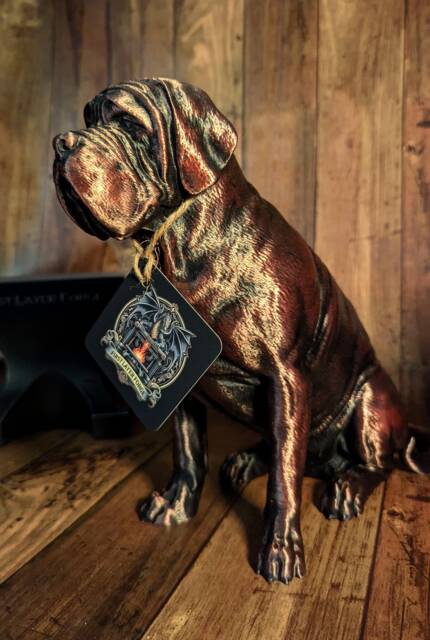 3D Printed Mastiff Figurine Silk Pla Dog Statue, Home Decor - image 1