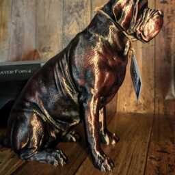 3D Printed Mastiff Figurine Silk Pla Dog Statue, Home Decor - thumbnail 3