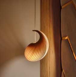 Wood Lighting Pendant For Staircase Best Home Improvement Chandelier - Modern Minimalist Veneer Lamp Shade Japandi Wing