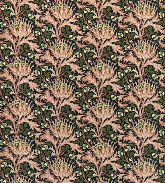 Morris & Co Artichoke Velvet Door Curtain - image 1