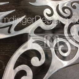 Hummingbird Metal Wall Art, Hand Ground Aluminum Decor - thumbnail 3
