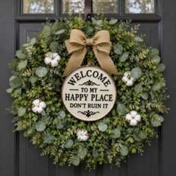 Welcome To My Happy Place Sign, Funny Garden Gardening Plaque, Garden Lover Gift, Potting Shed Decor, Gardener Wall Art, Garden Room Sign - thumbnail 2