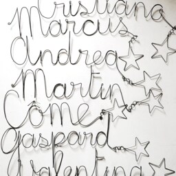 Wire Name Sign Of Your Choice Handmade in France. Personalized Gift - thumbnail 3