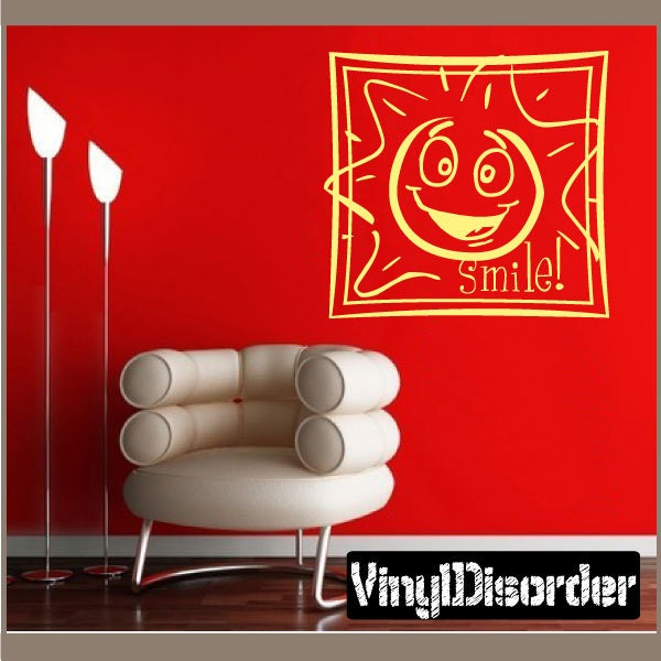 Smile - Vinyl Wall Decal Quotes Sticker Hj023Smileviet - image 1