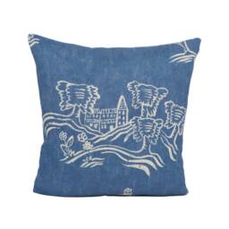 Andrew Martin - Friendly Folk Happy Blue Stunning Designer Cushion Cover Home Decor Throw Pillow - thumbnail 2