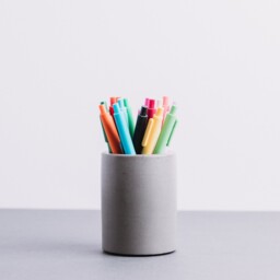 Round Concrete Toothbrush Holder, Circular Minimalist Bathroom Cup, Modern Grey Stand, Industrial Vanity Organizer, Handmade Set - thumbnail 2
