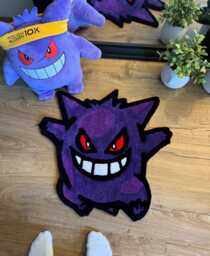 Handmade Gengar Tufted Rug - thumbnail 1