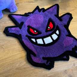 Handmade Gengar Tufted Rug - thumbnail 3