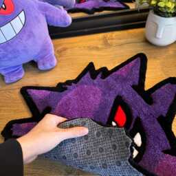 Handmade Gengar Tufted Rug - thumbnail 4