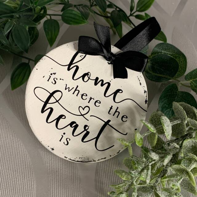 Handmade Clay Wall Hanger Farmhouse Home Decor With Ribbon - image 1