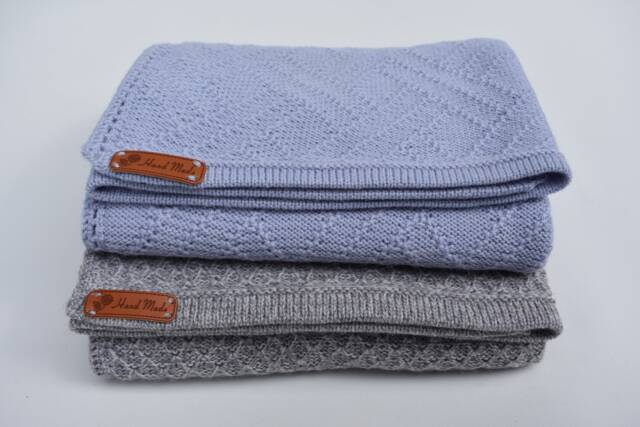 Knitted Baby Blanket For Crib Alpaca Warm Wool Wrap Afghan Throw Cover Newborn Baby Shower Gift Boy Girl - image 1