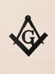 Freemason Square & Compass Metal Sign-Masonic Wall Art-Home Decor