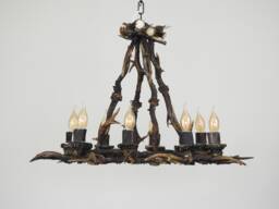 Real Antler Chandelier For 8 Lights - thumbnail 1