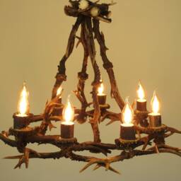 Real Antler Chandelier For 8 Lights - thumbnail 2
