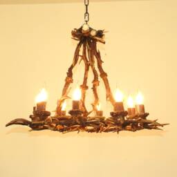 Real Antler Chandelier For 8 Lights - thumbnail 3