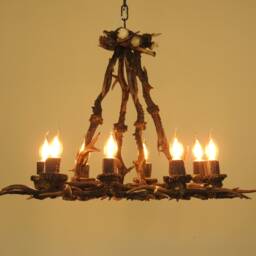 Real Antler Chandelier For 8 Lights - thumbnail 4