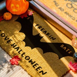 It's Freakin' Bats - Its Freakin I Love Halloween Doormat - Funny Meme Welcome Mat Decor - thumbnail 2